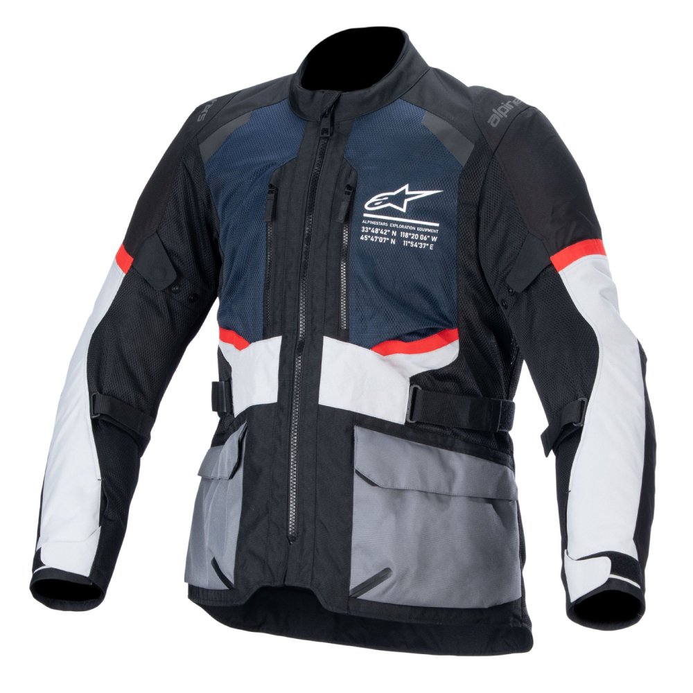 bunda ANDES AIR DRYSTAR, ALPINESTARS (tmavě modrá/černá/světle šedá) 2025