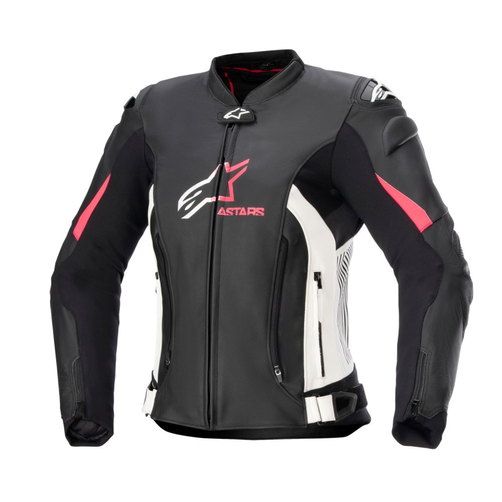 bunda STELLA GP PLUS 4, ALPINESTARS, dámská (černá/bílá/růžová) 2025