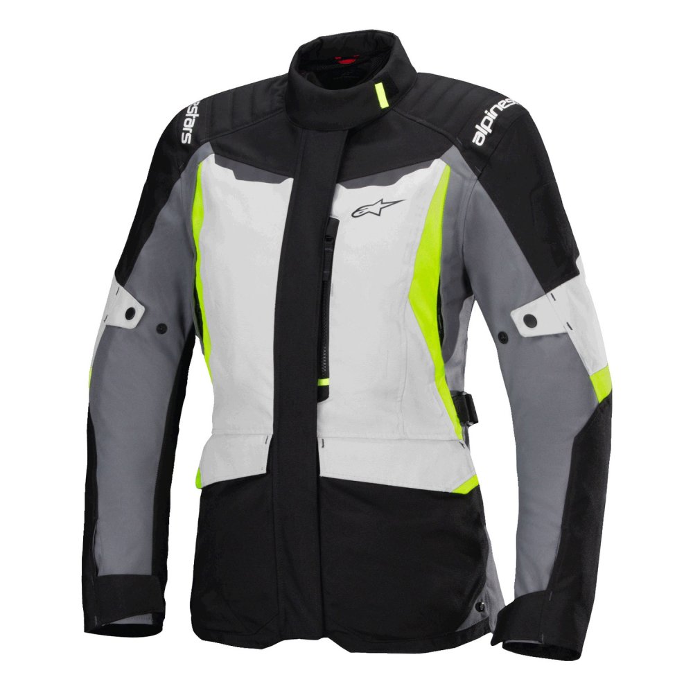 bunda STELLA ST-1 WATERPROOF, ALPINESTARS (světle šedá/černá/žlutá fluo) 2025