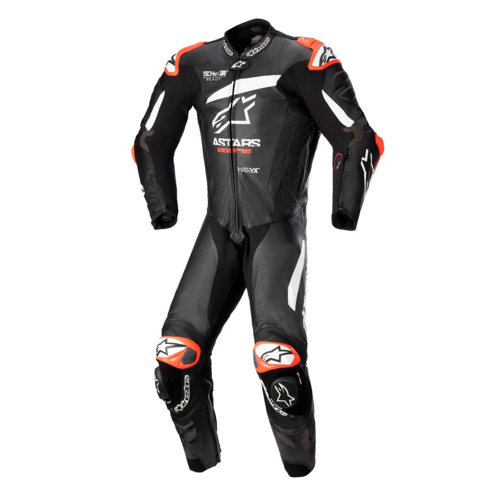 jednodílná kombinéza GP PLUS 4, TECH-AIR kompatibilní, ALPINESTARS (černá/červená fluo/bílá) 2024