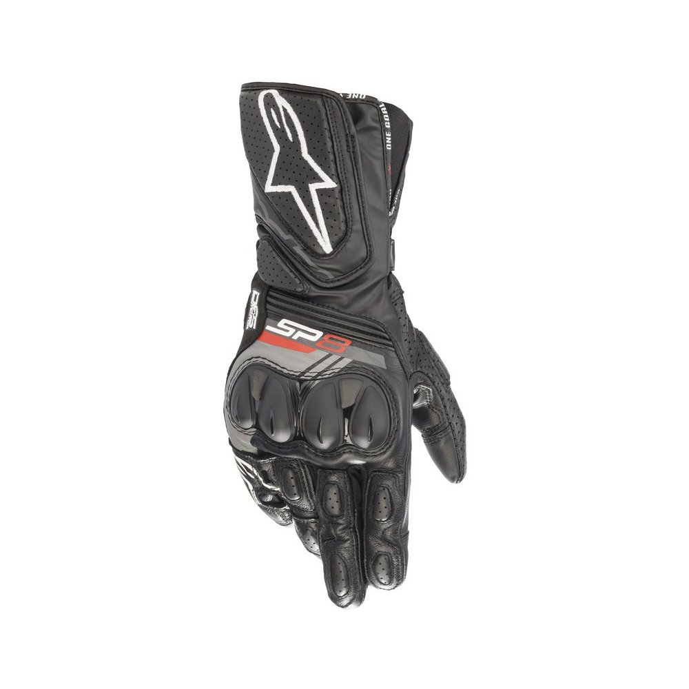 rukavice SP-8, ALPINESTARS (černá) 2025