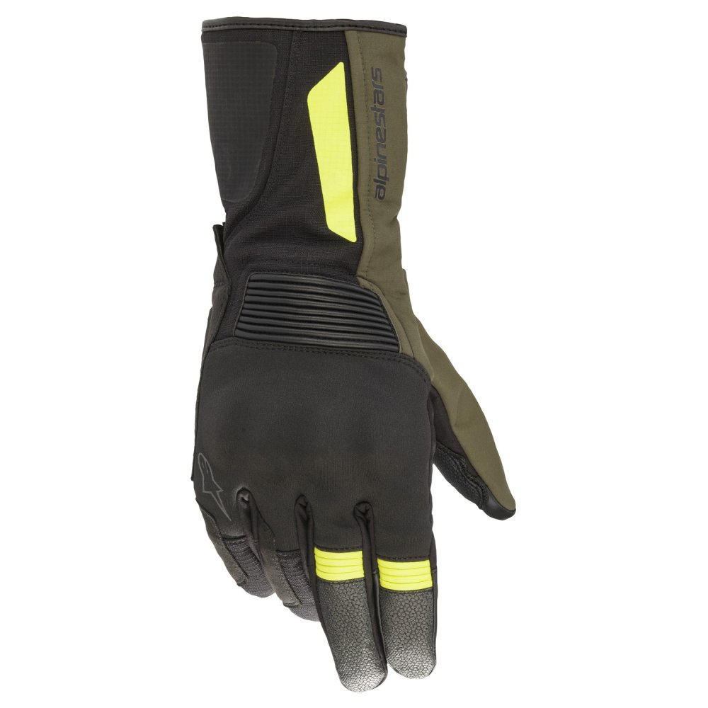 rukavice DENALI AEROGEL DRYSTAR, ALPINESTARS (černá/zelená/žlutá fluo)