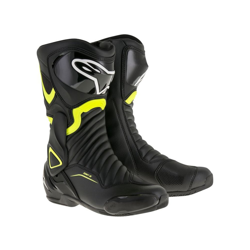 boty S-MX 6, ALPINESTARS (černé/žluté fluo) 2024