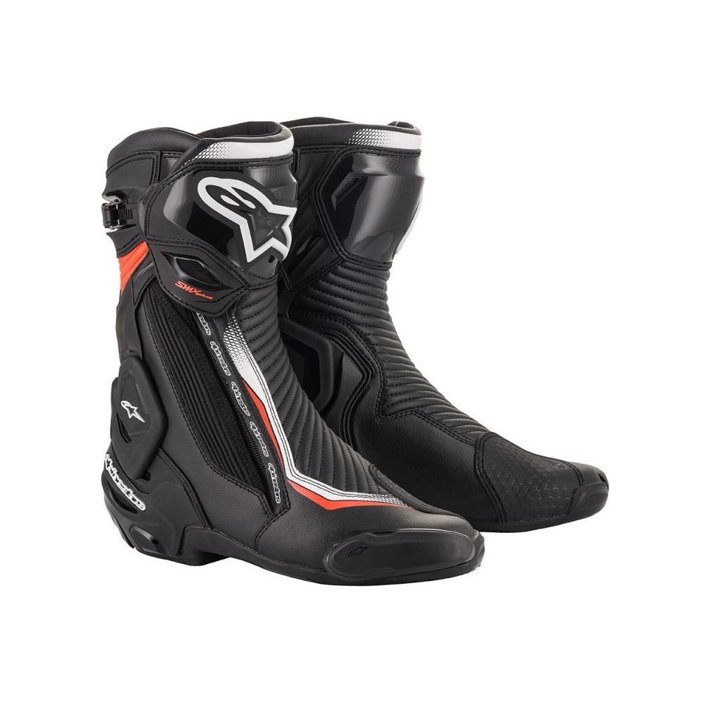 boty SMX PLUS 2, ALPINESTARS (černá/bílá/ červená fluo) 2025