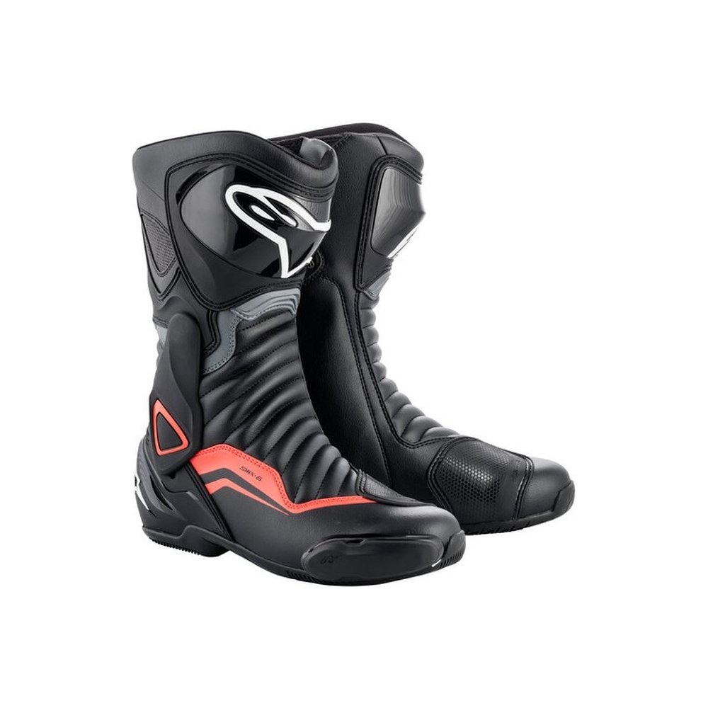 boty S-MX 6, ALPINESTARS (černá/šedá/červená fluo) 2024