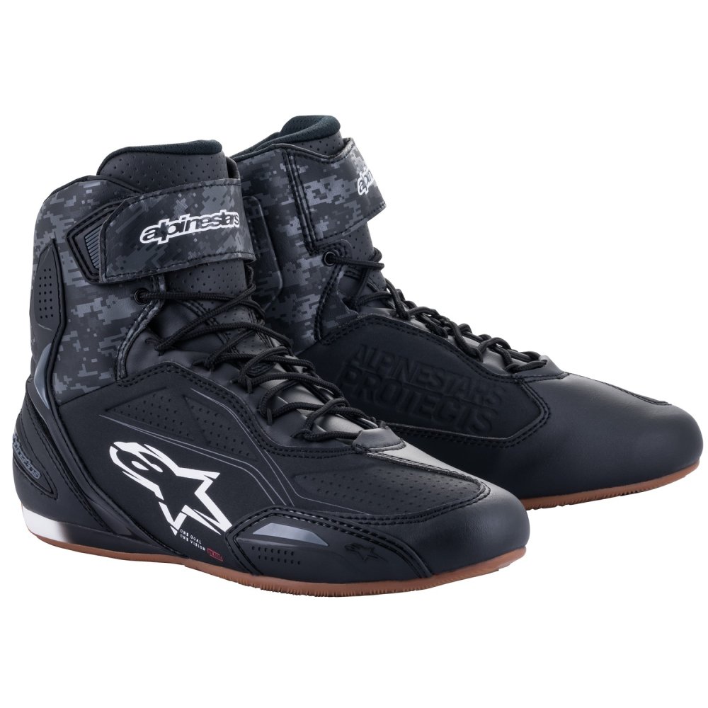 boty FASTER-3, ALPINESTARS (černá/šedá camo/guma) 2024