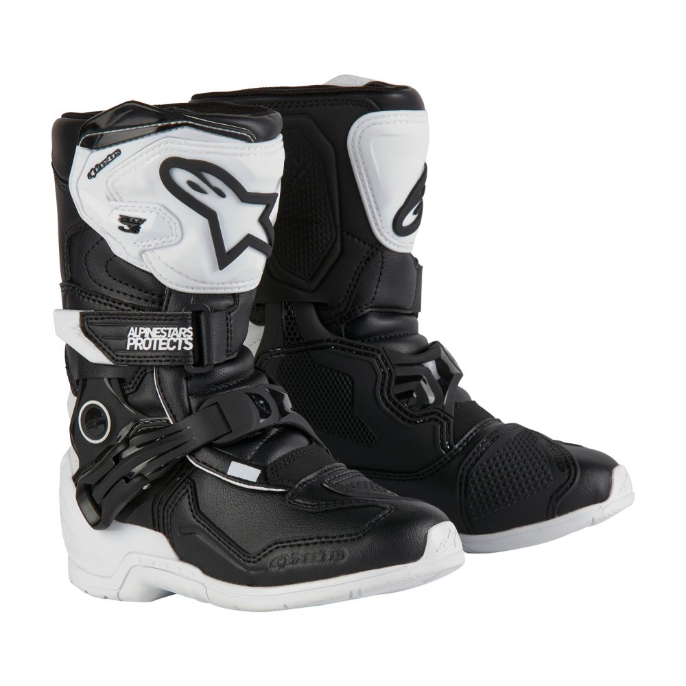 boty TECH 3S KIDS, ALPINESTARS, dětské (bílá/černá) 2025