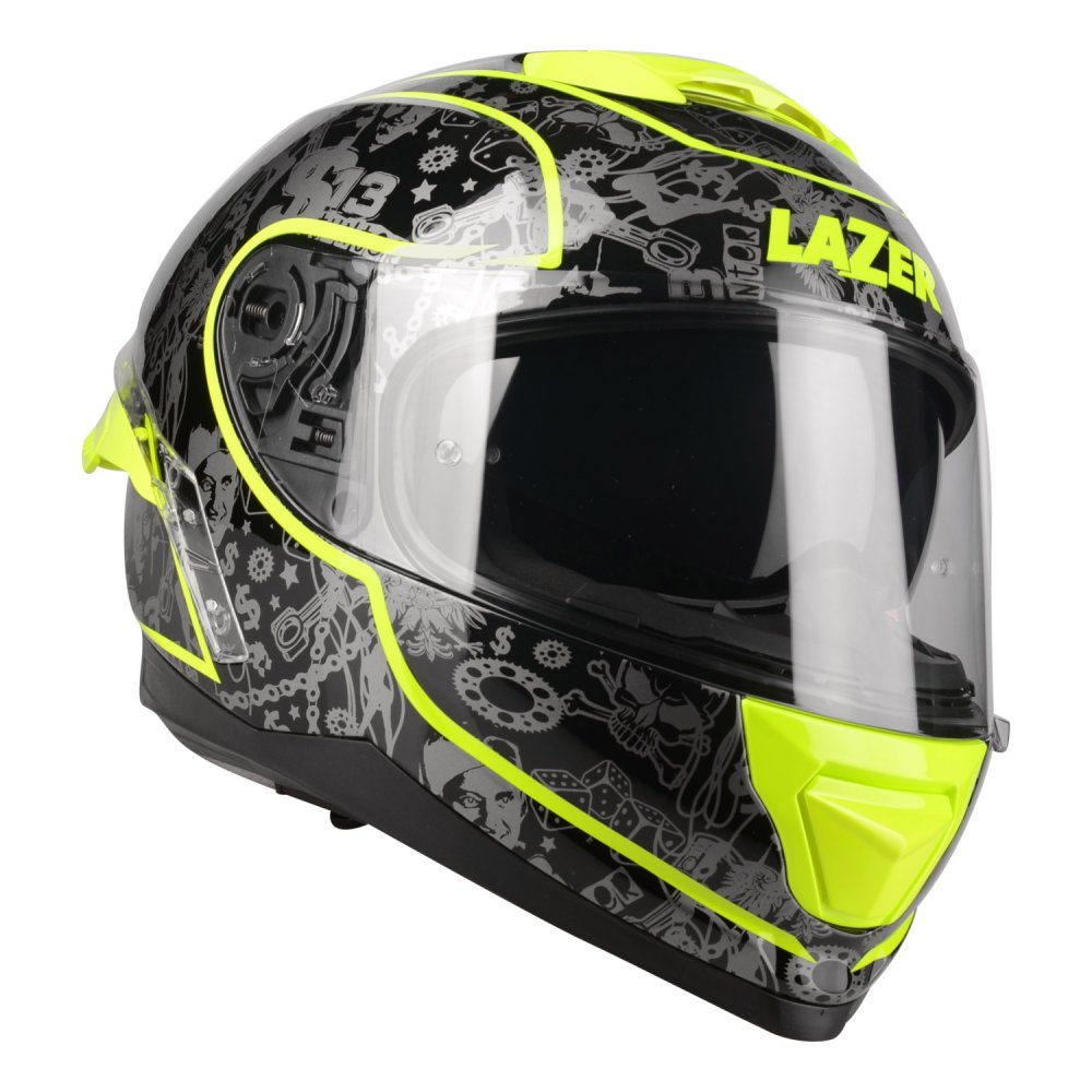 přilba Rafale SR $13 original, LAZER (černá/žlutá fluo)