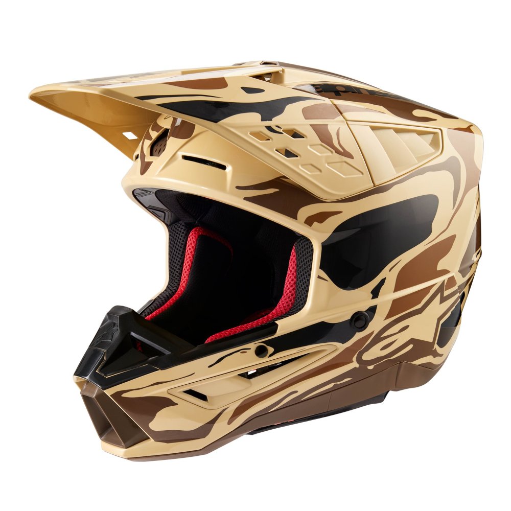 přilba S-M5 MINERAL, ALPINESTARS (tmavě hnědá camo matná) 2025