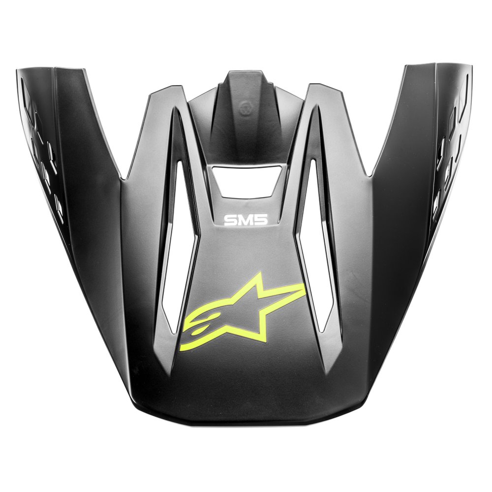 kšilt pro přilby S-M5 COMPASS, ALPINESTARS (černá/žlutá fluo matná, verze ECE 22.05)