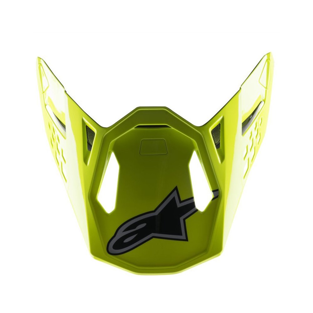 kšilt pro přilby SUPERTECH S-M8 FACTORY, ALPINESTARS (černá/žlutá fluo/modrá lesklá)