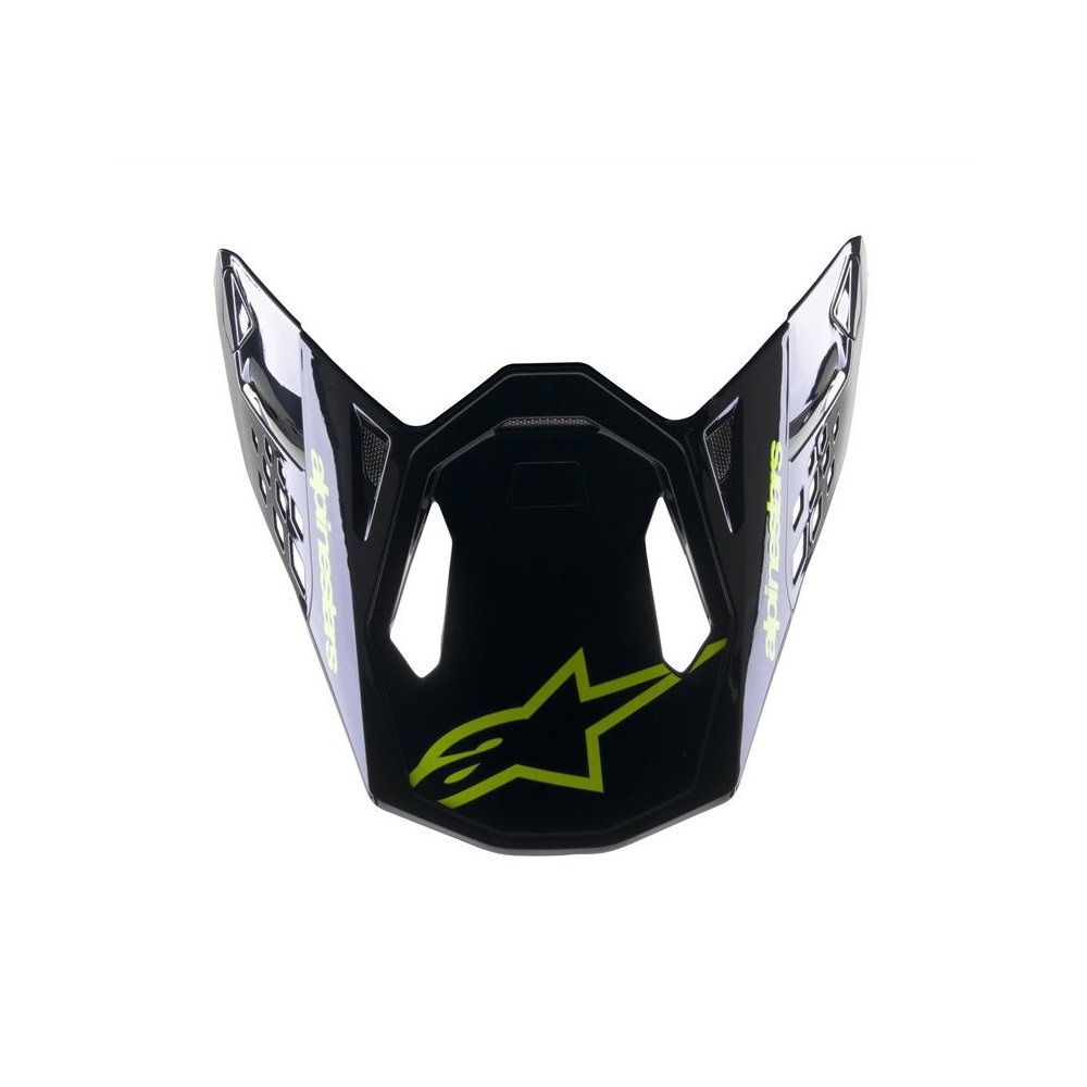 kšilt pro přilby SUPERTECH S-M8 RADIUM 2, ALPINESTARS (tmavě modrá/žlutá fluo)