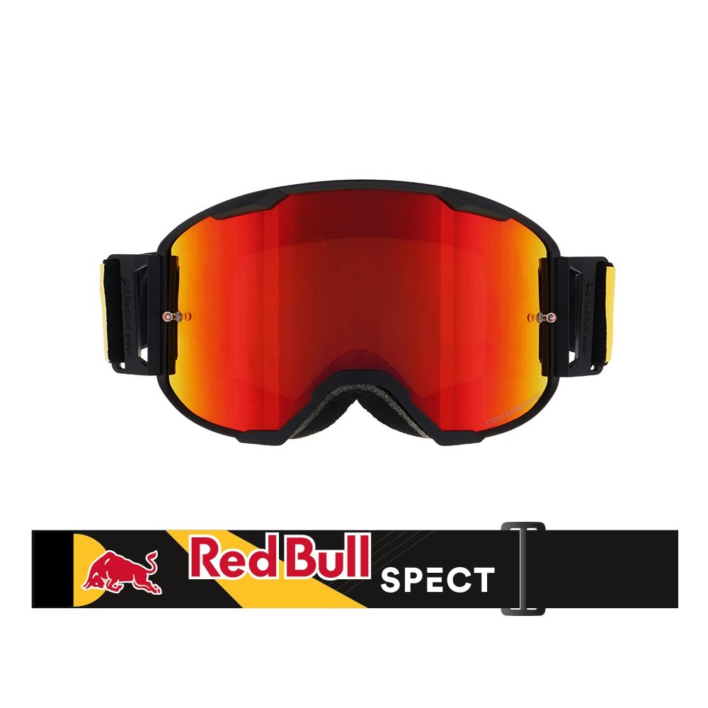 brýle STRIVE, RedBull Spect (černé mátné, plexi červené zrcadlové)