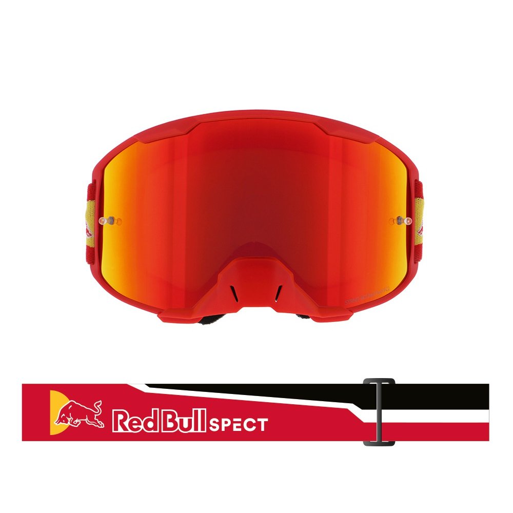 brýle STRIVE, RedBull Spect (červené mátné, plexi červené zrcadlové)