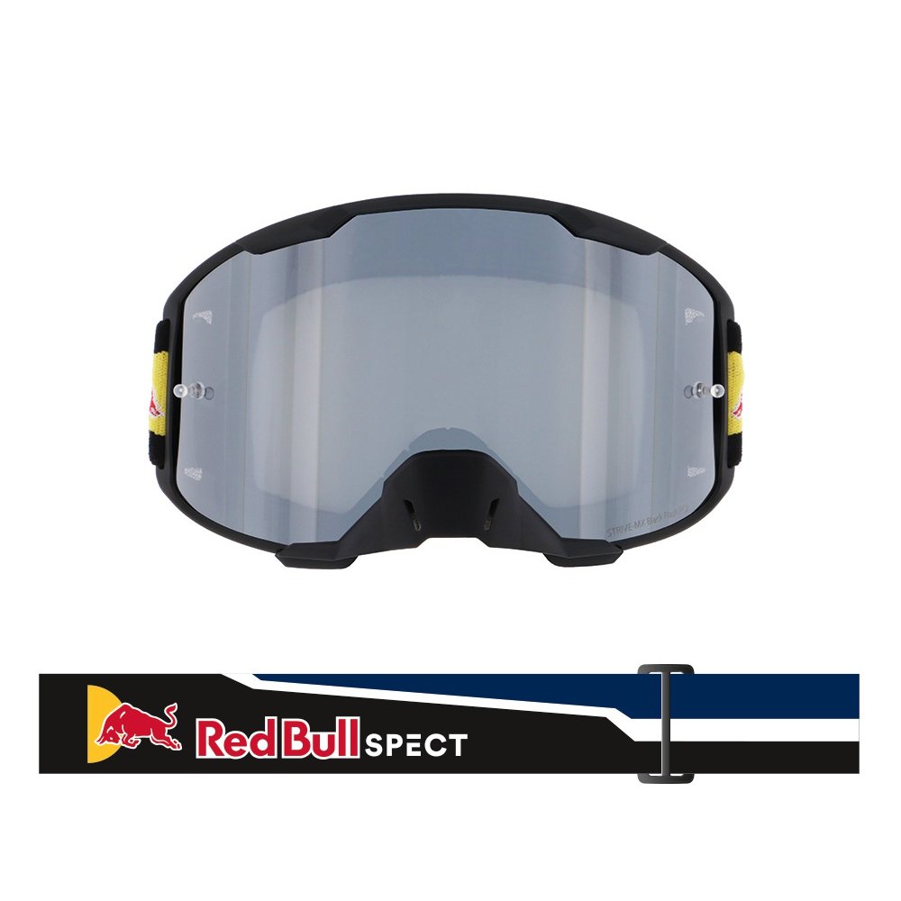 brýle STRIVE, RedBull Spect (černé mátné, plexi stříbrné zrcadlové)