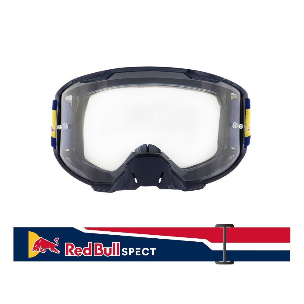 brýle STRIVE, RedBull Spect (tmavě modré mátné, plexi čiré)