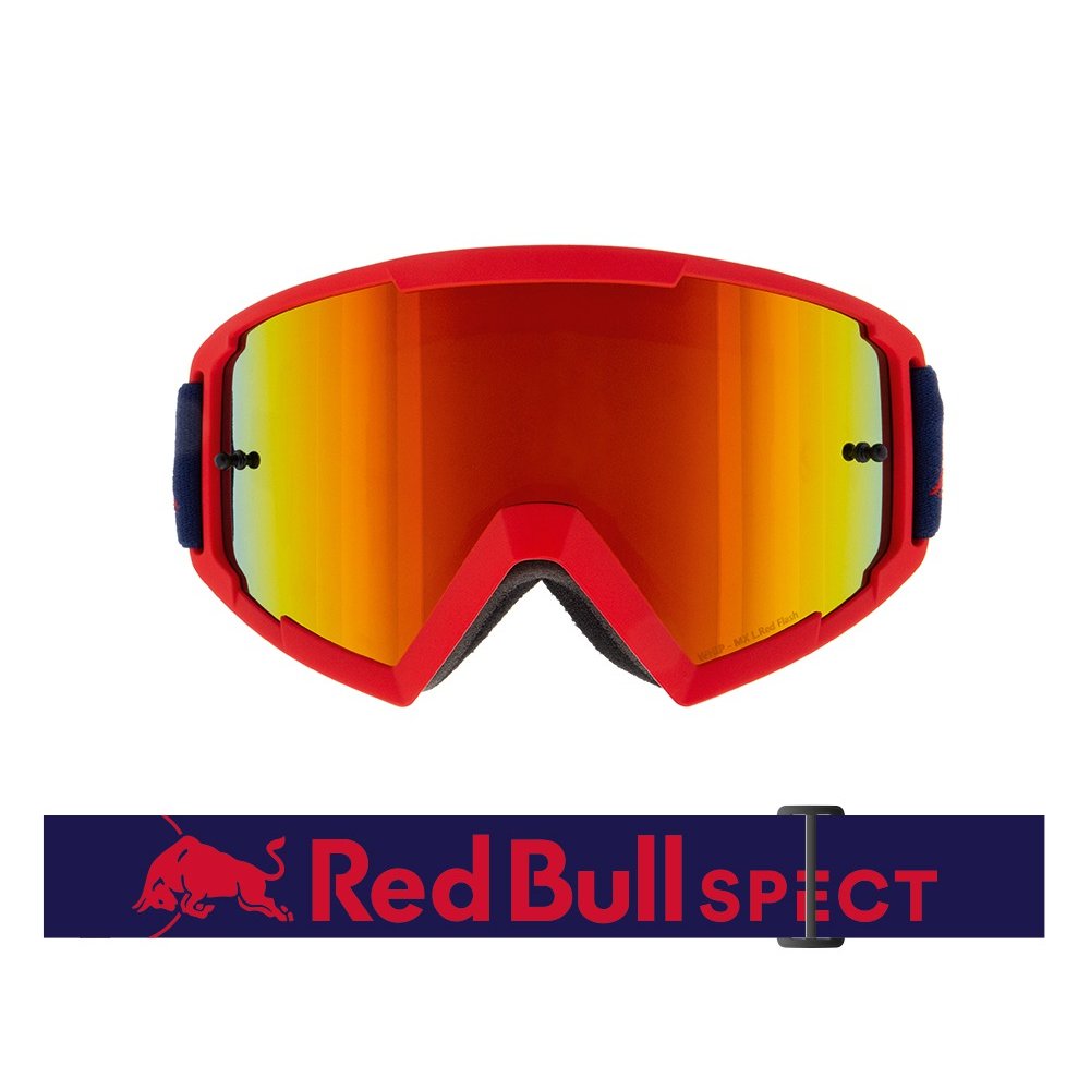 brýle WHIP, RedBull Spect (červené matné, plexi červené zrcadlové)