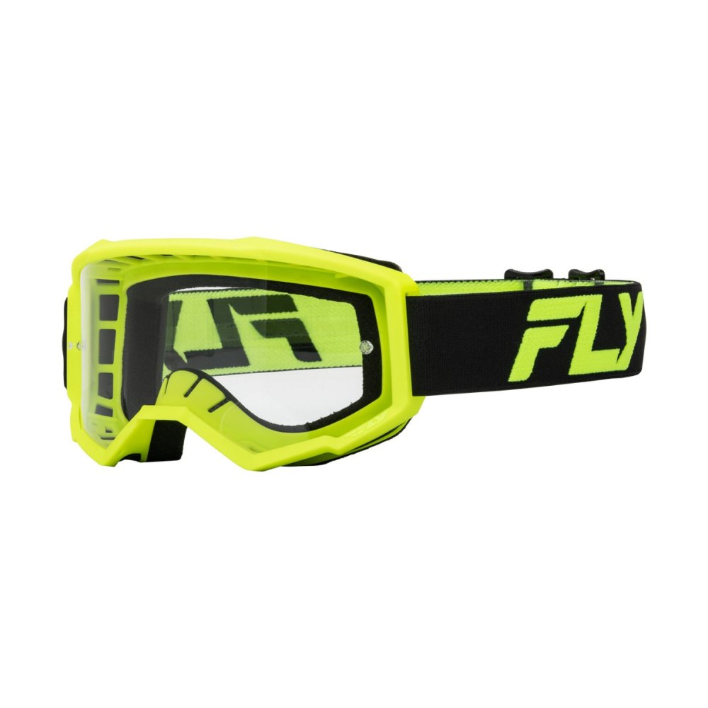 brýle FOCUS, FLY RACING (černá/hi-vis) dětské