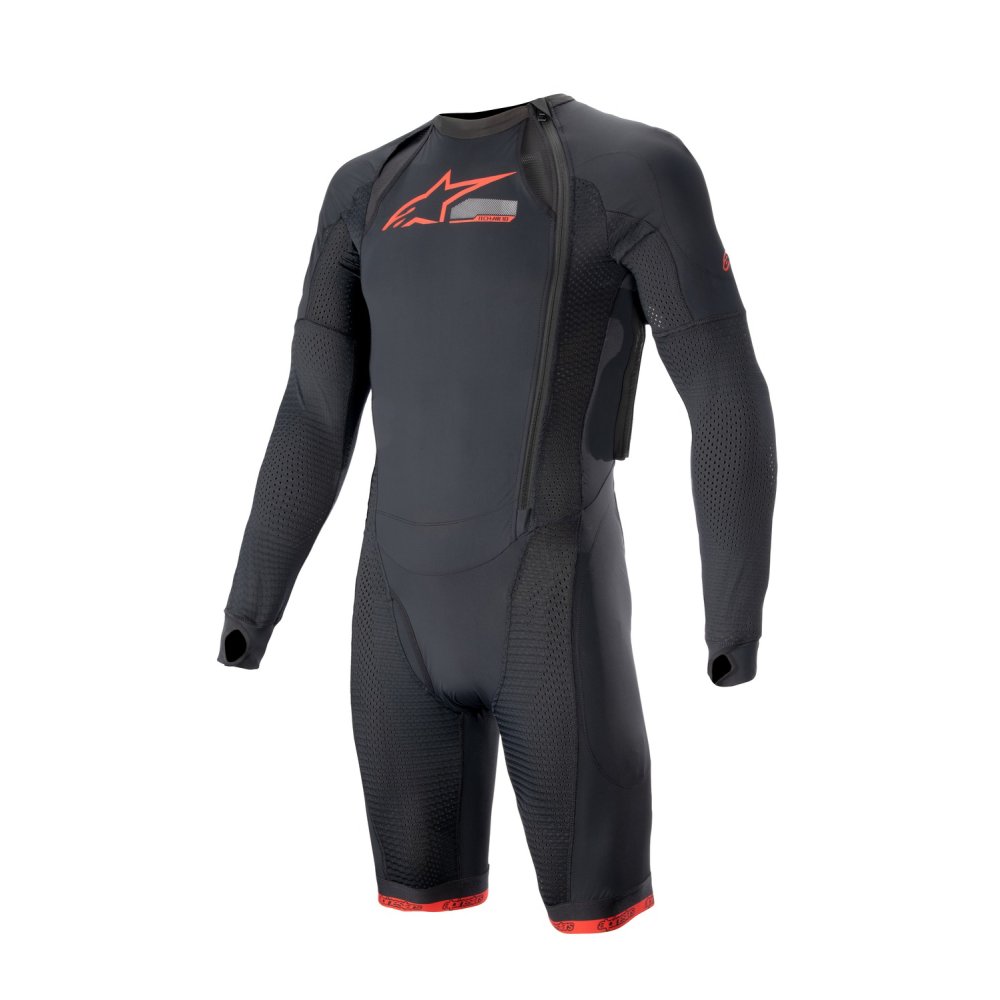 vnější vrstva airbagové vesty TECH-AIR®10, ALPINESTARS (černá/červená/šedá, standardní provedení s krátkými nohavicemi)