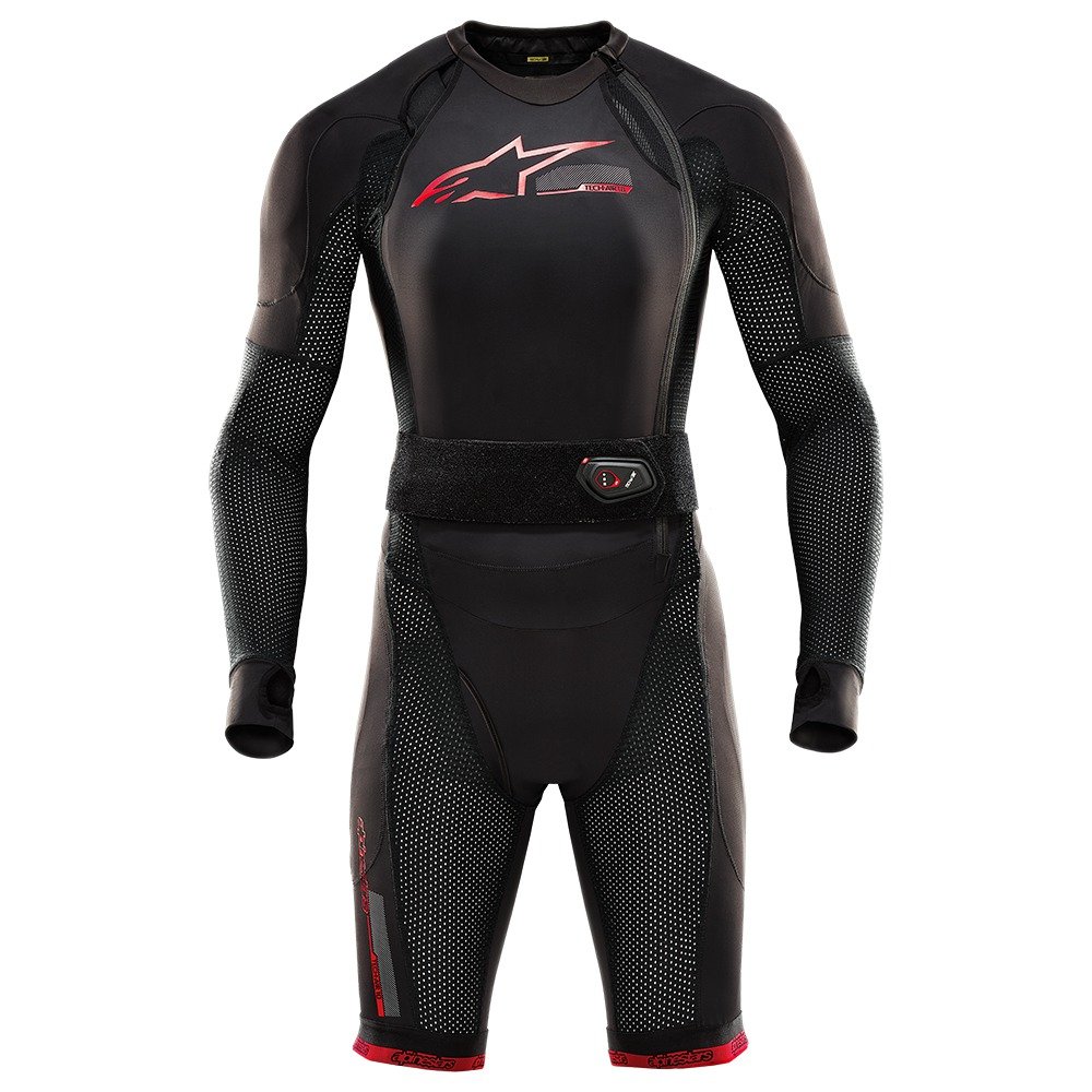 airbagová vesta TECH-AIR®10 system, ALPINESTARS (černá/červená/šedá) 2025