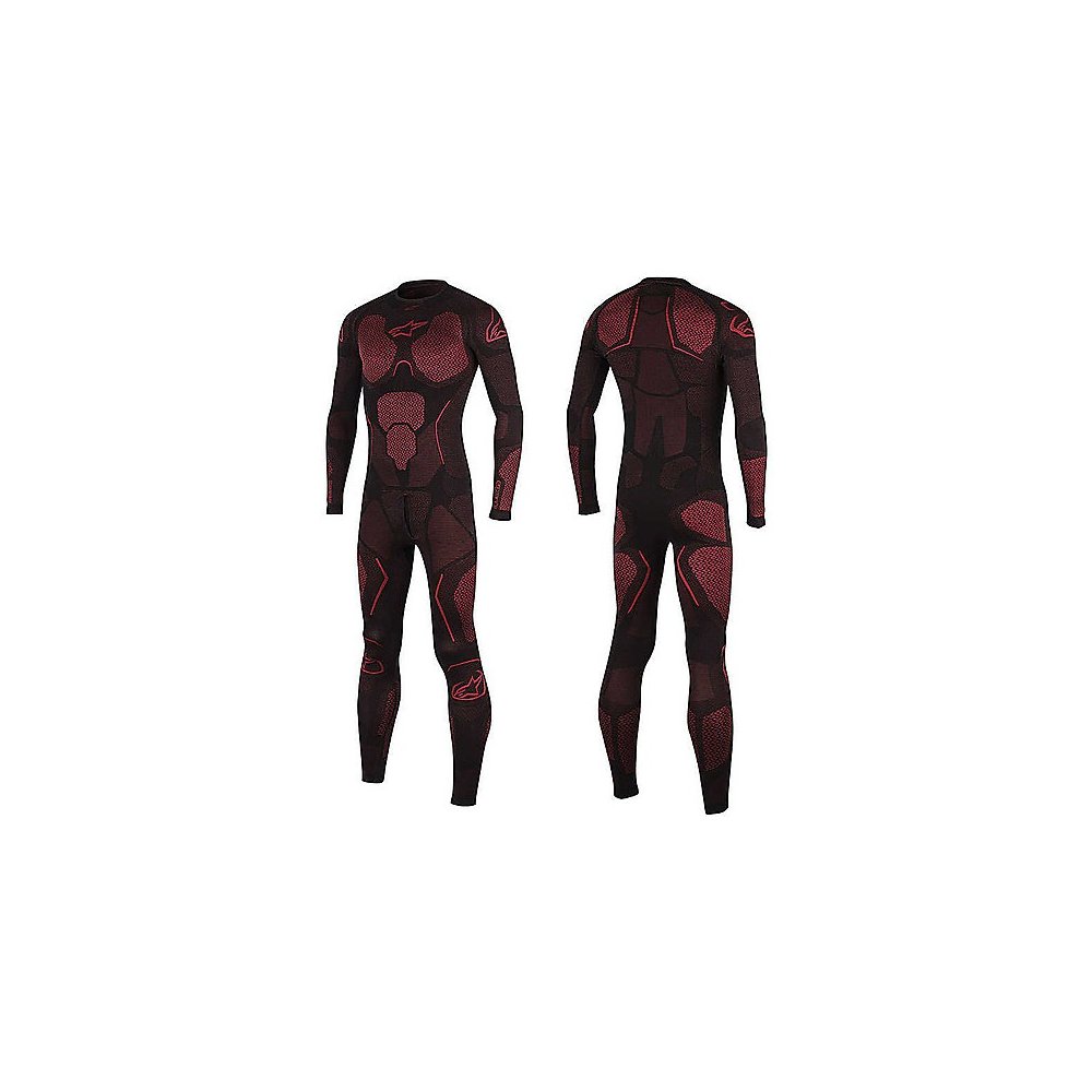 jednodílné spodní prádlo pod kombinézu RIDE TECH 1 PC UNDERSUIT SUMMER, ALPINESTARS (červené/černé)