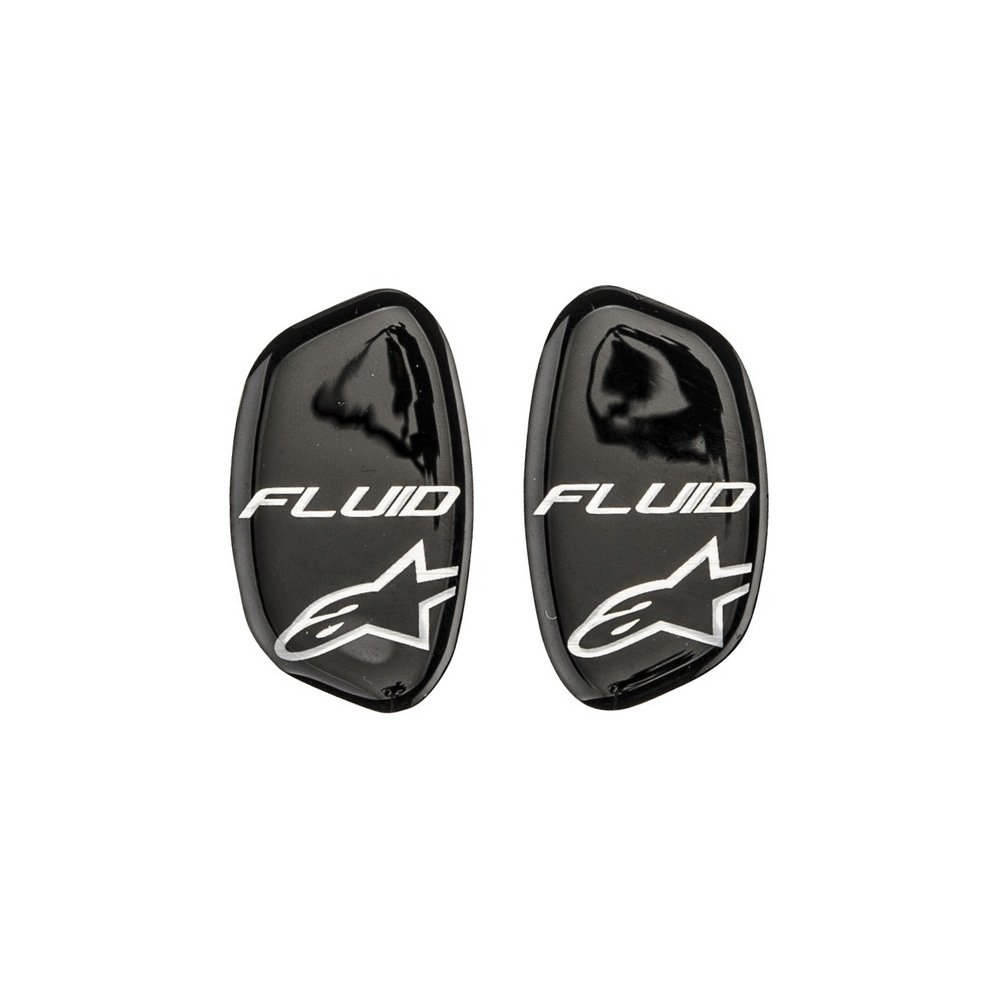 samolepky krytů čepů kloubu chrániče kolen FLUID TECH CARBON a FLUID PRO, ALPINESTARS (pár)