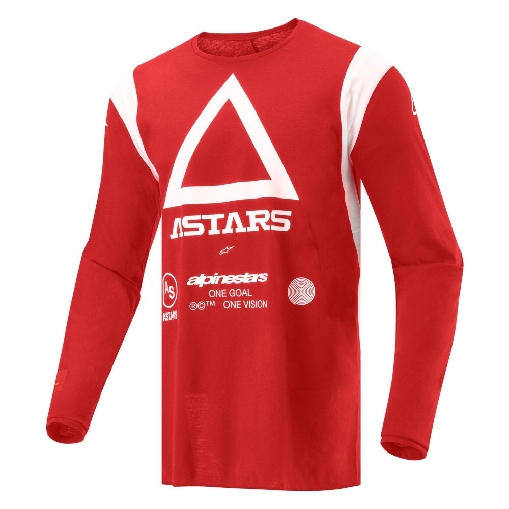 dres TECHDURA, ALPINESTARS (červená fluo) 2025