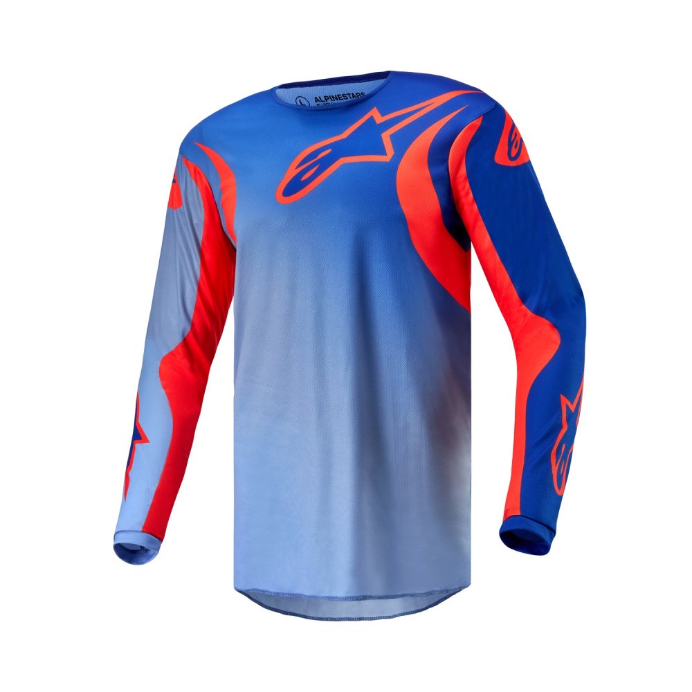 dres FLUID LUCENT, ALPINESTARS (modrá/světle modrá/oranžová) 2024