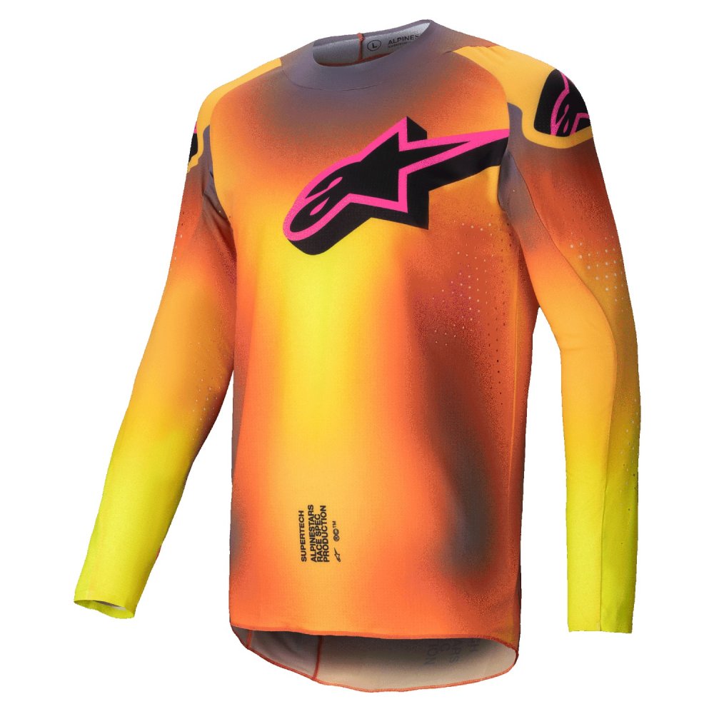 dres SUPERTECH LIPAN, ALPINESTARS (žlutá/růžová) 2025