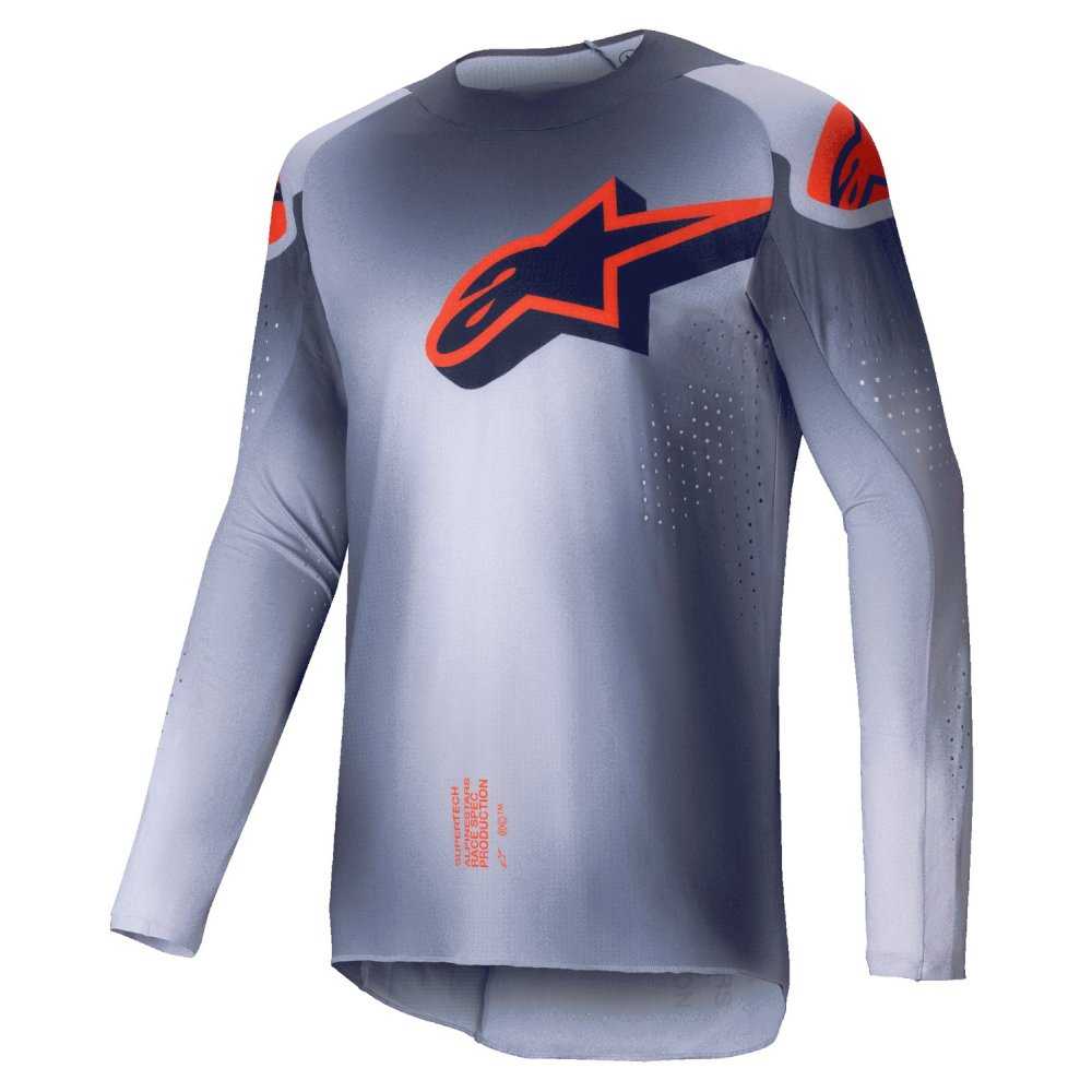 dres SUPERTECH LIPAN, ALPINESTARS (šedá/oranžová fluo) 2025