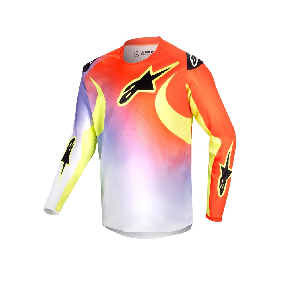 dres RACER LUCENT, ALPINESTARS, dětský (bílá/černá/žlutá fluo) 2024