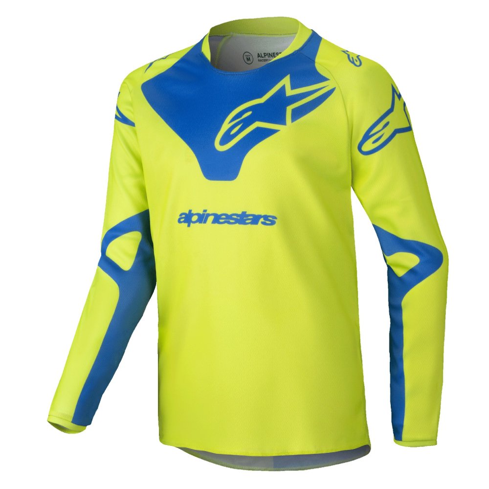 dres RACER VEIL, ALPINESTARS, dětský (žlutá fluo/modrá) 2025