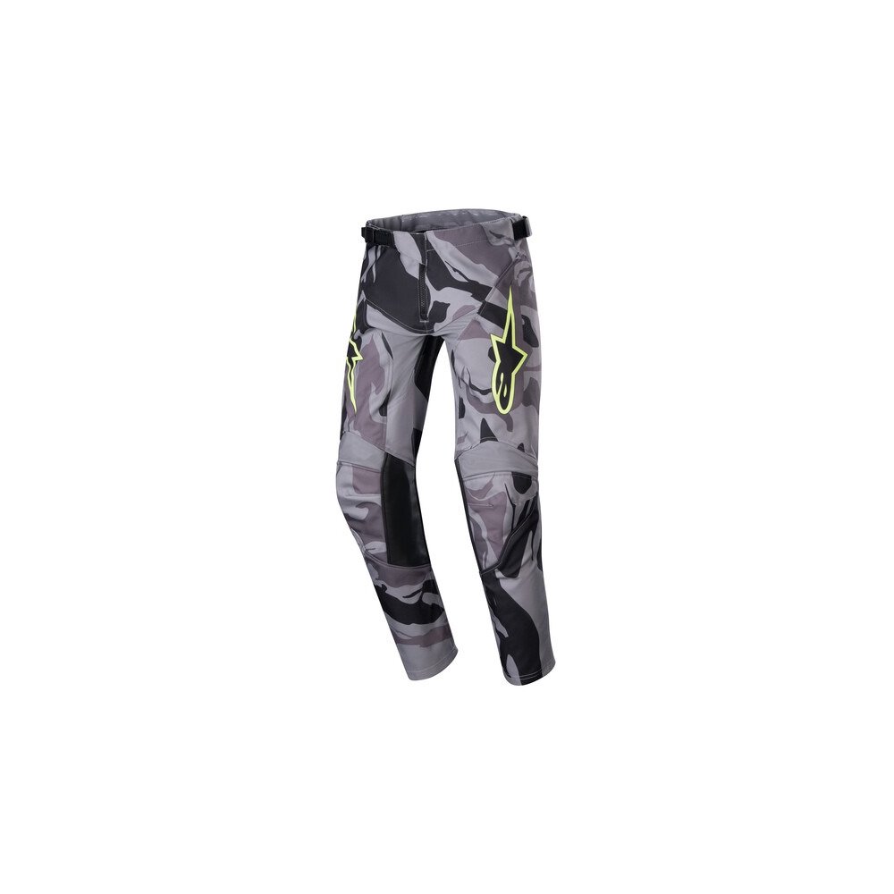 kalhoty RACER TACTICAL, ALPINESTARS, dětské (šedá camo/žlutá fluo/černá) 2024