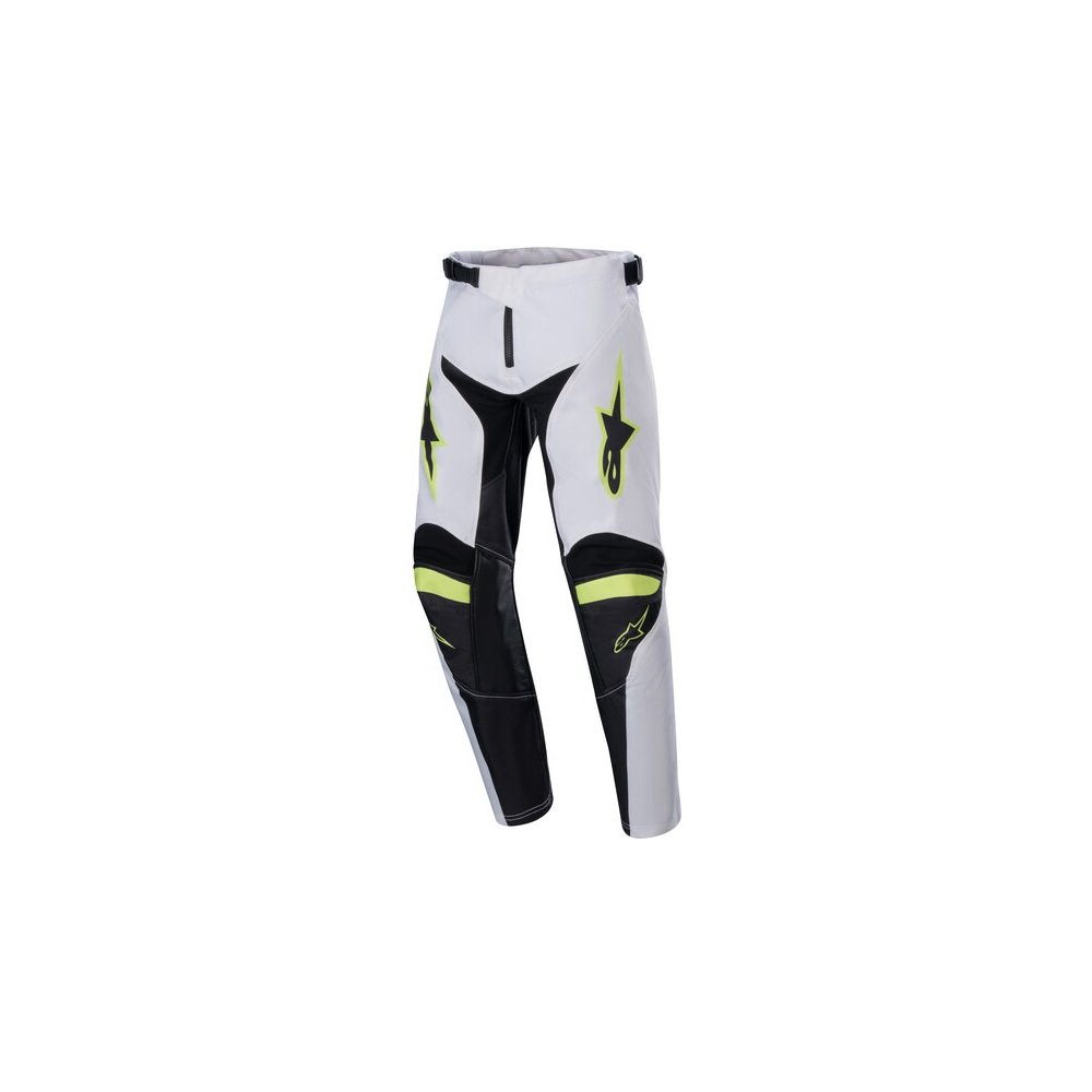 kalhoty RACER LUCENT, ALPINESTARS, dětské (bílá/černá/žlutá fluo) 2024