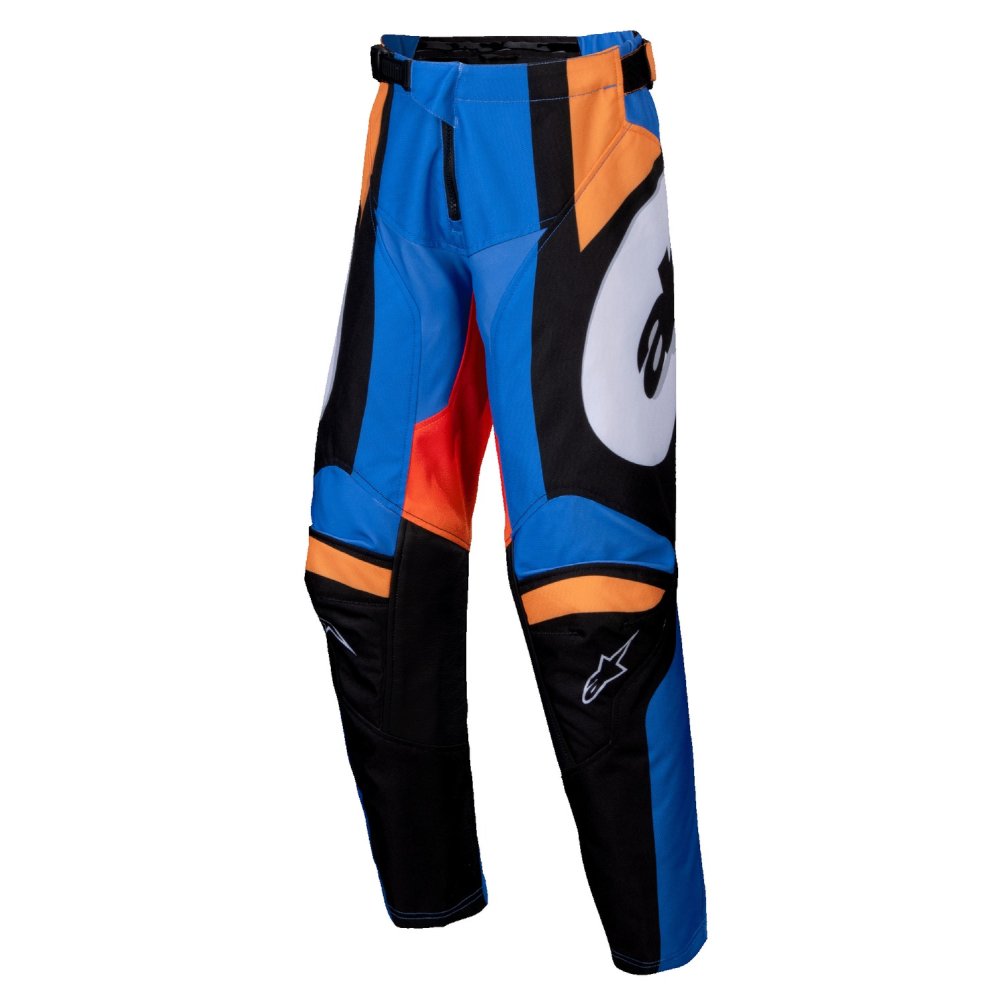 kalhoty RACER MELT, ALPINESTARS, dětské (oranžová/modrá) 2025