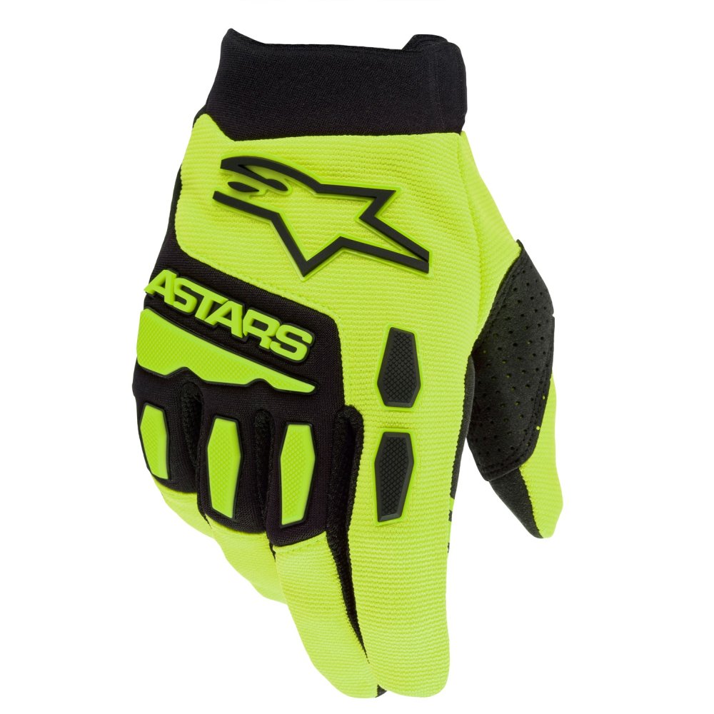 rukavice FULL BORE, ALPINESTARS, dětské (žlutá fluo/černá) 2025