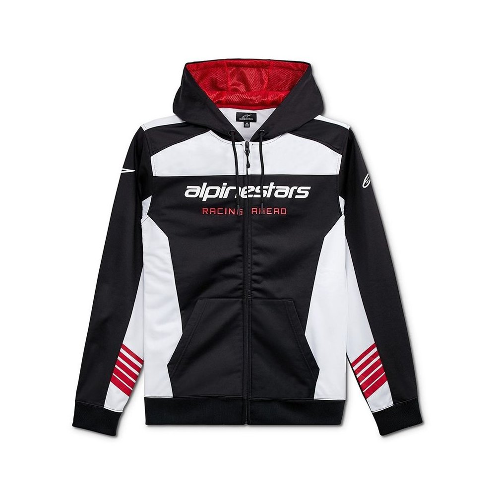 mikina SESSIONS LXE FLEECE, ALPINESTARS (černá/bílá)