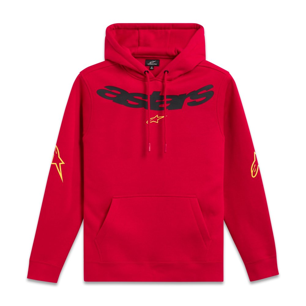 mikina ELLIPTIC HOODIE, ALPINESTARS (červená)