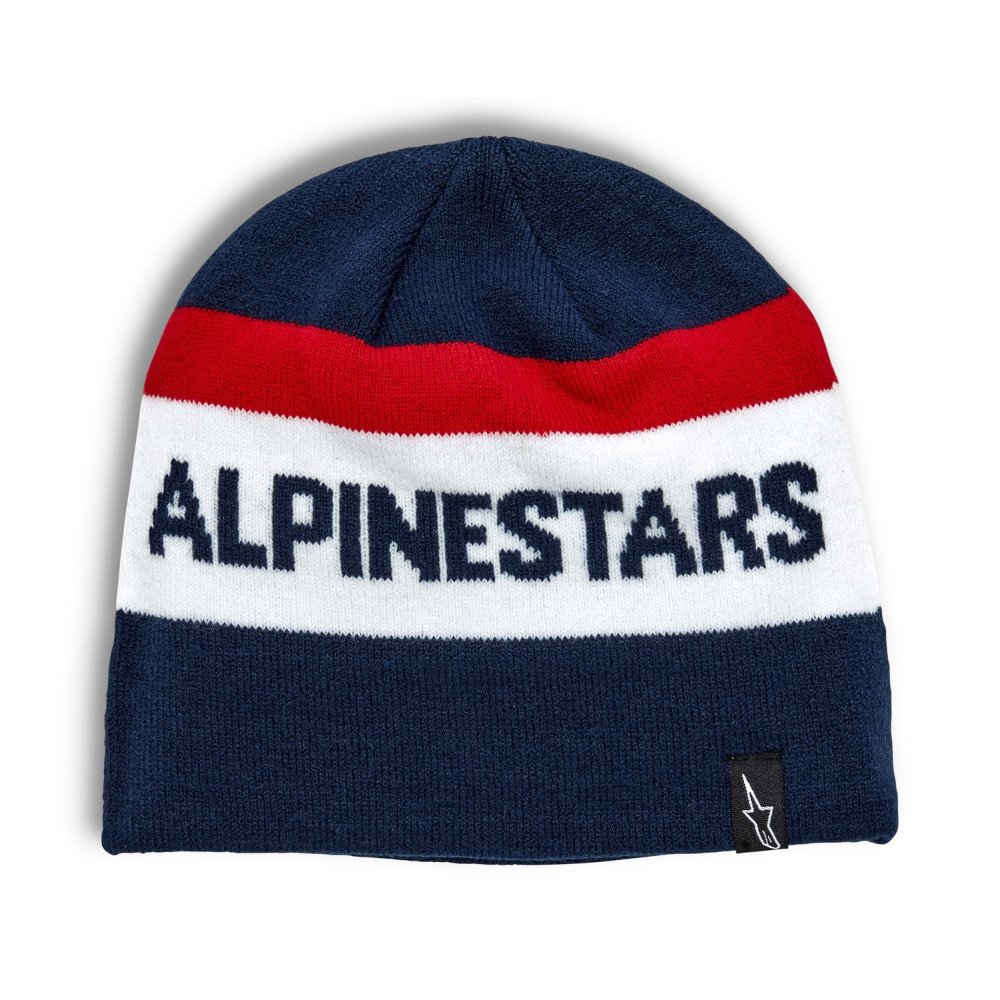 čepice STAKE BEANIE, ALPINESTARS (modrá/červená/bílá)