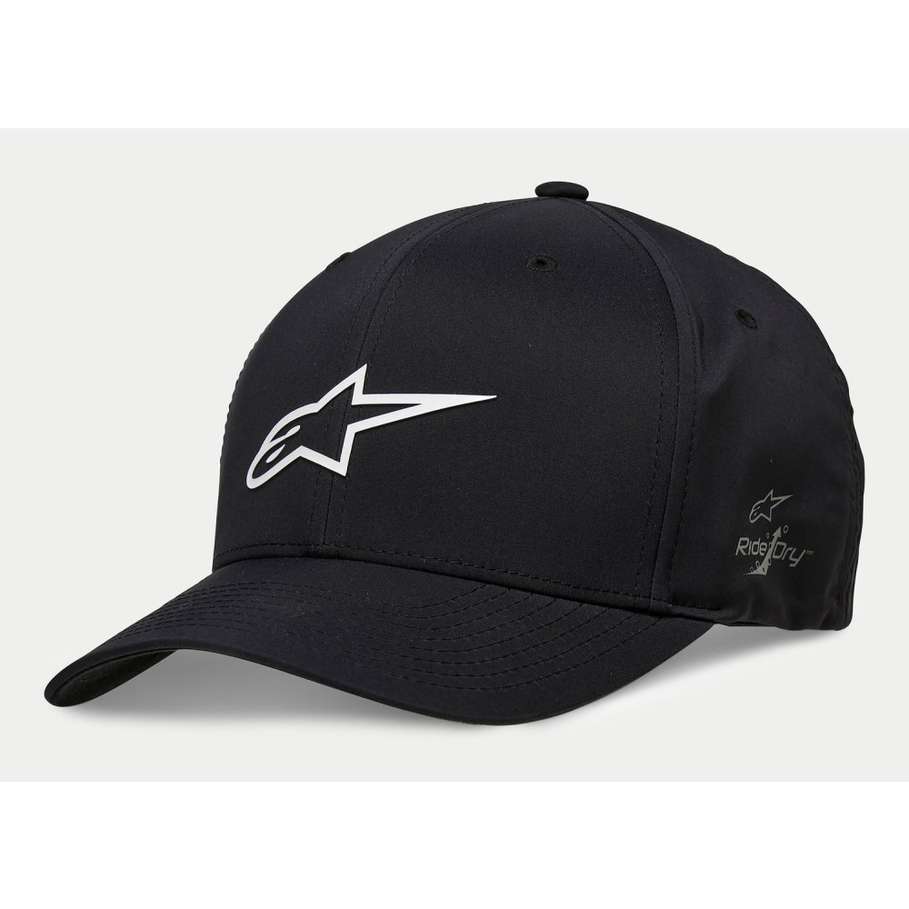 kšiltovka AGELESS WP TECH HAT, ALPINESTARS (černá/bílá)