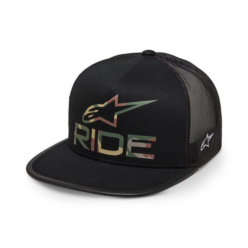 kšiltovka RIDE 4.0 CAMO TRUCKER, ALPINESTARS (černá)