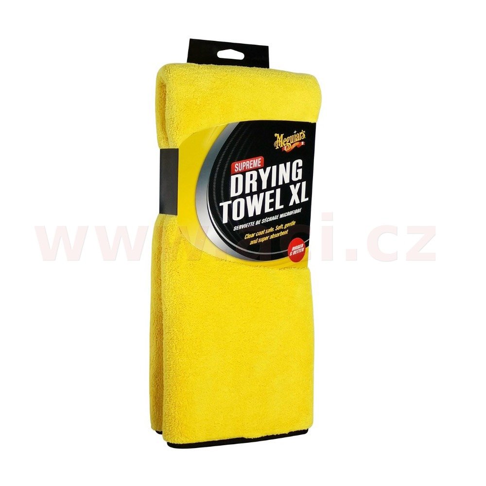 Meguiar's Supreme Drying Towel XL - extra hustý a savý sušicí ručník z mikrovlákna XL 85x55 cm, 1 050 g/m2