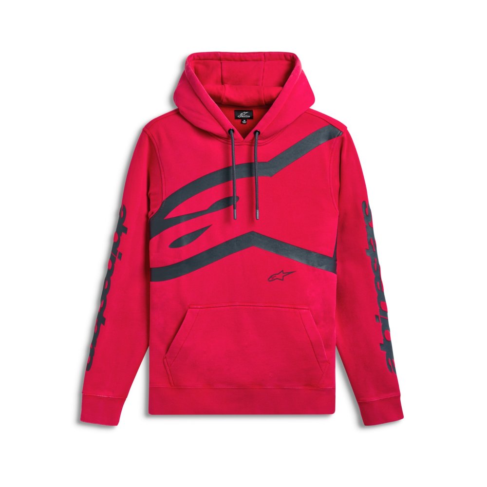 mikina UNBOUND HOODIE, ALPINESTARS (červená)