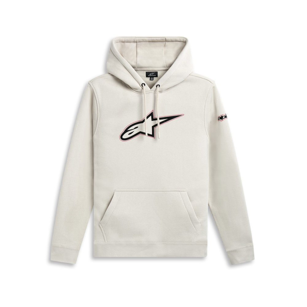 mikina INSIGNIA HOODIE, ALPINESTARS (světlá off white)