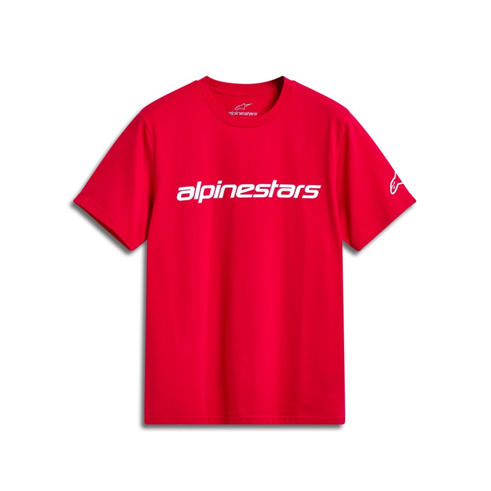 triko LINEAR WORDMARK 2.0 CSF, ALPINESTARS (červená/bílá)