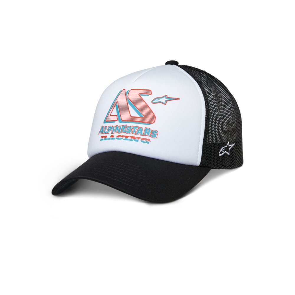 kšiltovka AYESS TRUCKER, ALPINESTARS (bílá/černá)