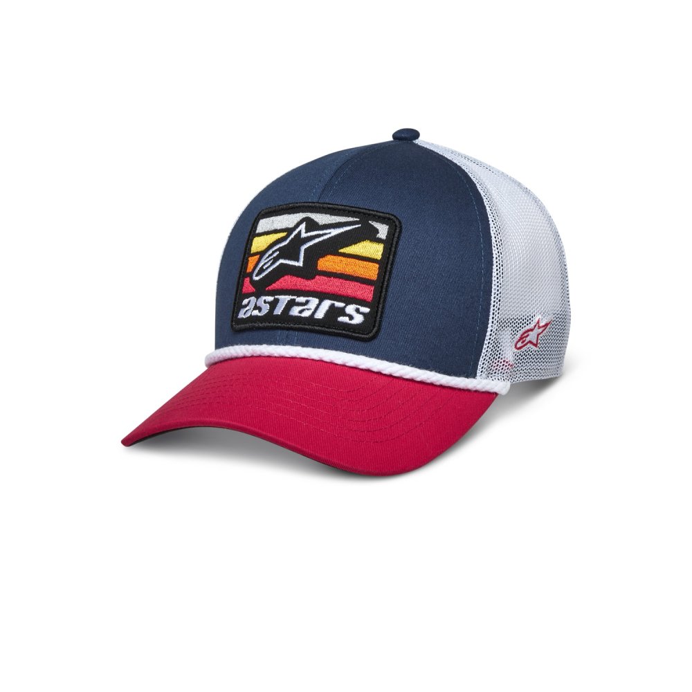 kšiltovka SELICA TRUCKER, ALPINESTARS (modrá/červená/bílá)