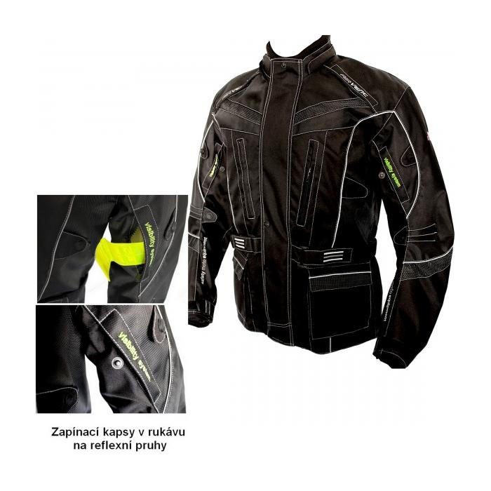 textilní moto bunda Bos Reflective, Velikost 6XL