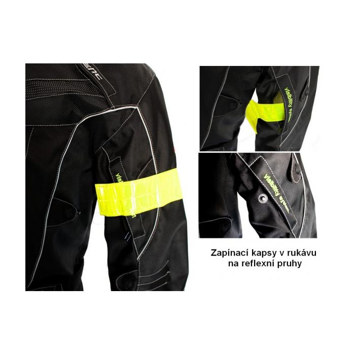 textilní moto bunda Bos Reflective, Velikost 4XL