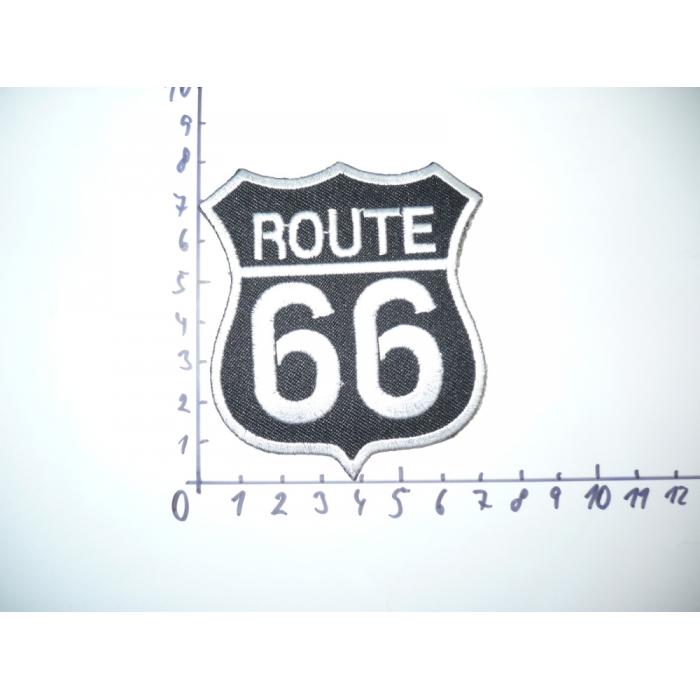 nášivka Route 66 černá